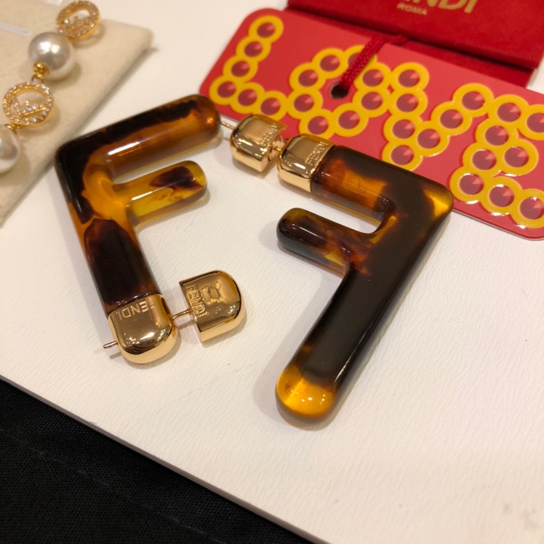 FD LOGO EARRINGS