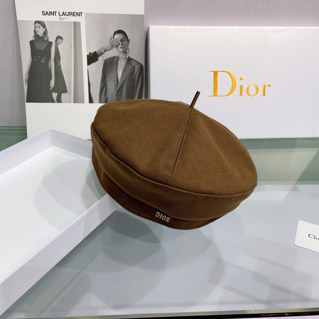 DOR COTTON DRILL BERET BROWN