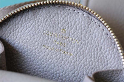 LV Papillon BB Monogram Empreinte Tourterelle / Creme Beige For Women, Women’s Handbags, Shoulder Bags And Crossbody Bags 7.9in/20cm LV M46031