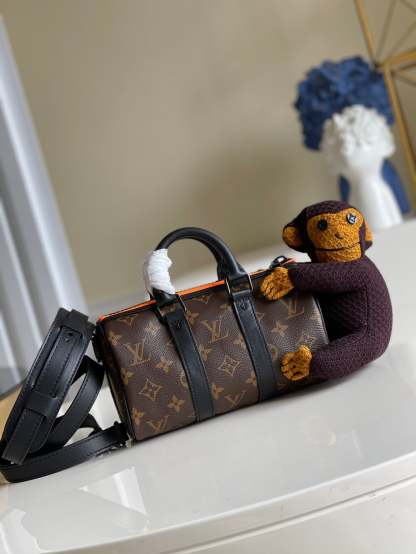 LV Keepall XS Monogram Canvas By Virgil Abloh For Men, Bags 8.3in/21cm LV M80118