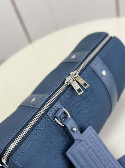 LV City Keepall Aerogram Blue For Men, Bags, Shoulder And Crossbody Bags 10.6in/27cm LV
