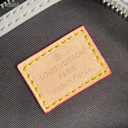 LV Keepall Bandouliere 50 Damier Salt Canvas Stone Gray For Men, Bags 19.7in/50cm LV N50069