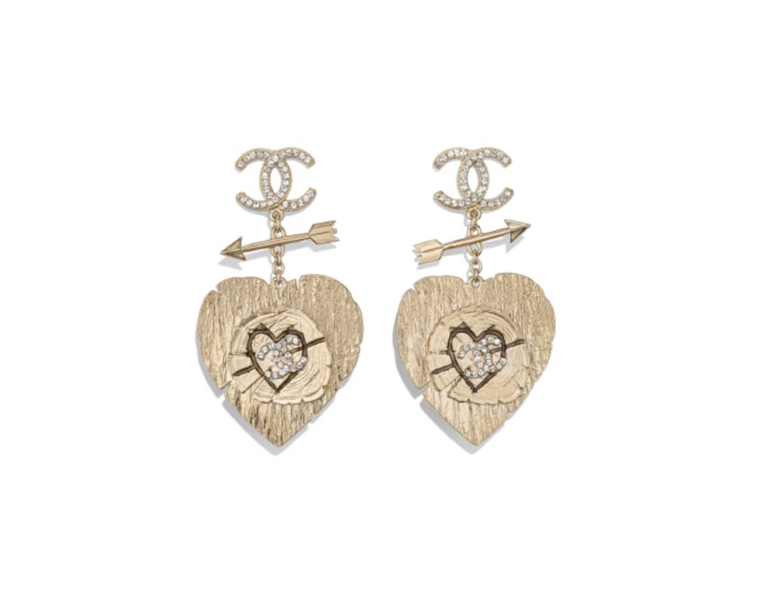 CC HEART EARRINGS