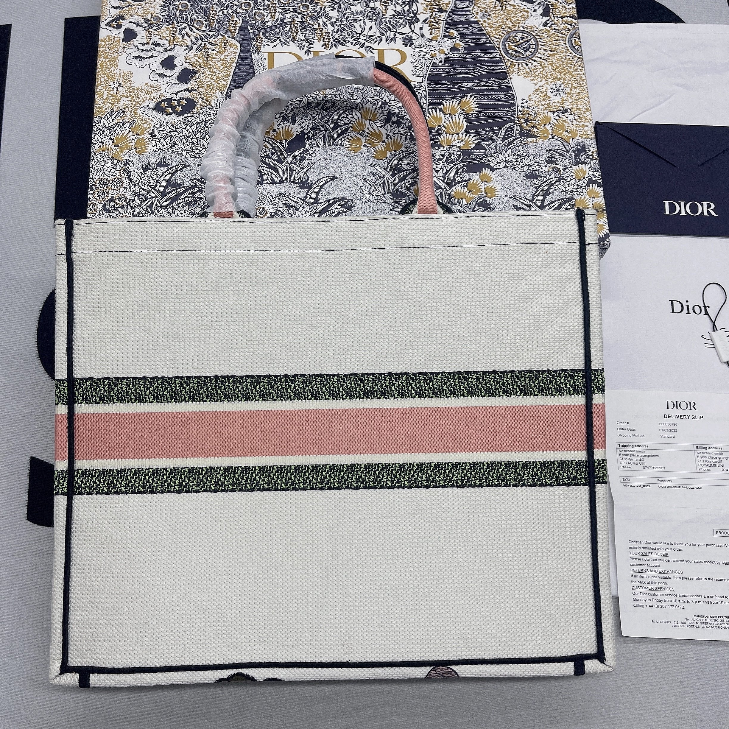 DI Large Book Tote Multicolor, For Women, Women’s Handbags 16.5in/42cm CD
