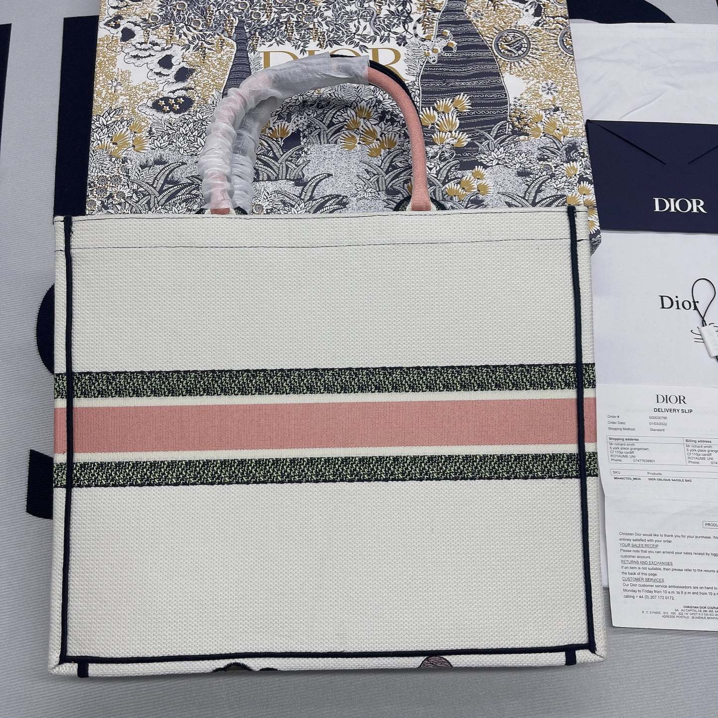 DI Large Book Tote Multicolor, For Women, Women’s Handbags 16.5in/42cm CD