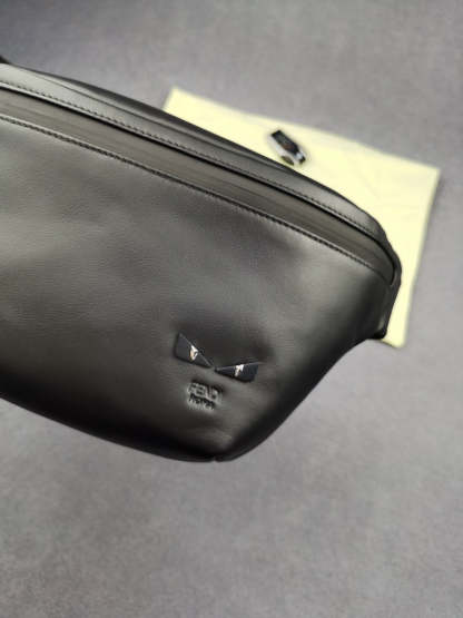 FI Little Monster Belt Bag Black For Men, Men&#8217;s Bags 7.9in/20cm FF
