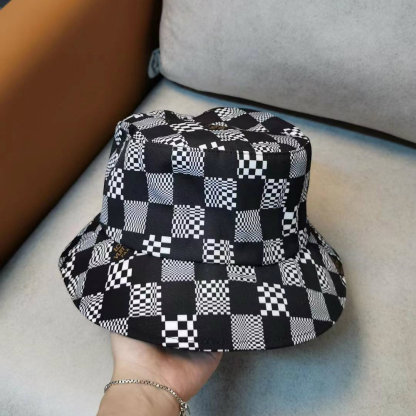 LV DAMIER BUCKET HAT BLACK