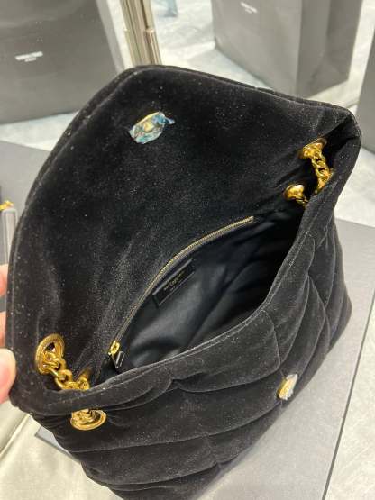 YSSL Puffer Small Chain Bag Black For Women, Women&#8217;s Bags 11.4in/29cm YSL‎