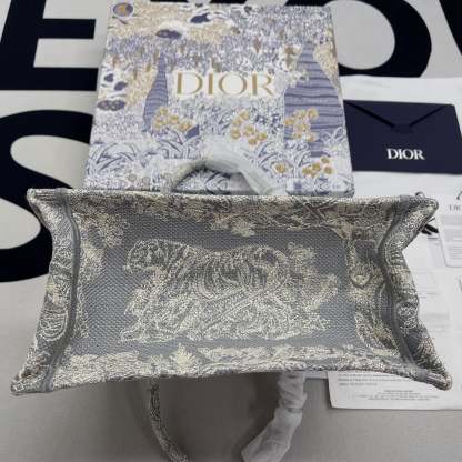 DI Small Book Tote Grey, For Women, Women’s Handbags 26.5cm/10.5in CD