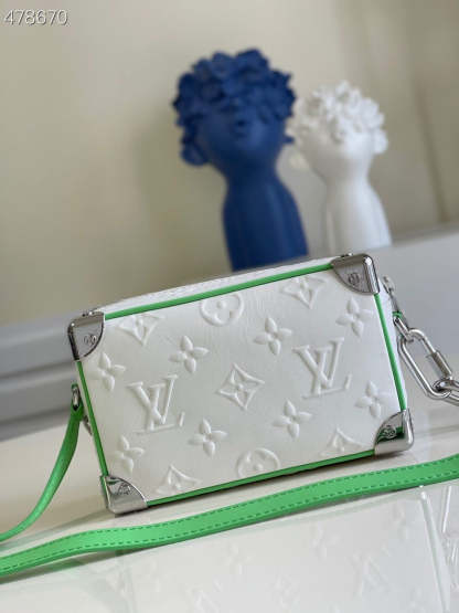 LV Mini Soft Trunk White For Women, WoBags, Shoulder And Crossbody Bags 7.1in/18cm LV