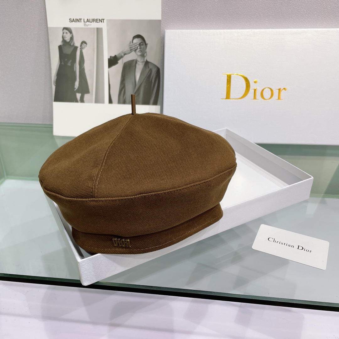 DOR COTTON DRILL BERET BROWN
