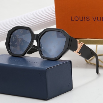 LV LV ICON ROUND GLASSES MONOGRAM BLACK