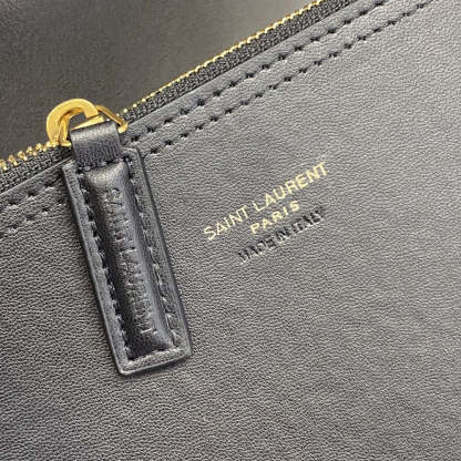 YSSL Shopping N/S In Supple Black For Women 13.7in/35cm YSL 600306CSV0J1000