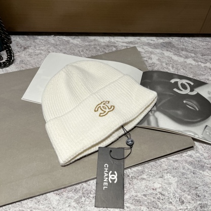 CC GOLD CC WOOL BEANIE WHITE