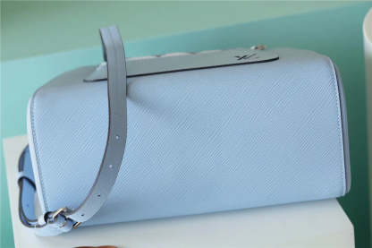 LV Marelle Tote MM Epi Bleu Nuage Blue For Women, Women’s Handbags, Shoulder And Crossbody Bags 11.8in/30cm LV 