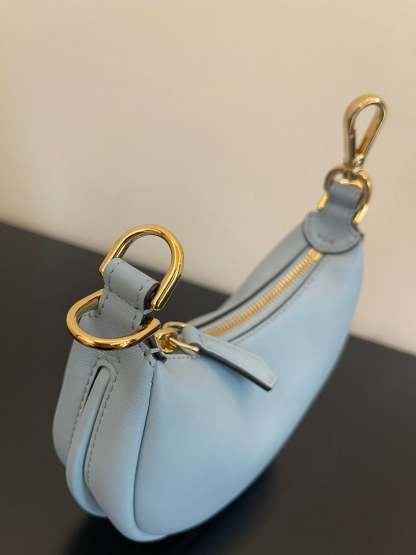 FI Nano FIgraphy Blue For Women, Women&#8217;s HandBags 6.7in/17cm FF 7AS089