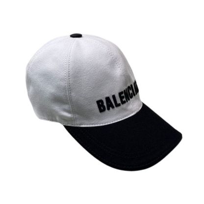 BALENCIAGA LOGO FRONT CAP WHITE