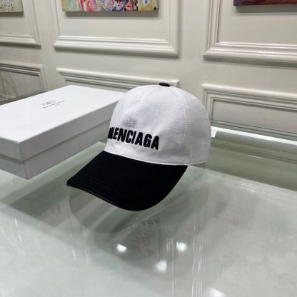 BALENCIAGA LOGO FRONT CAP WHITE