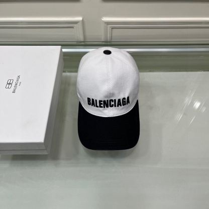 BALENCIAGA LOGO FRONT CAP WHITE