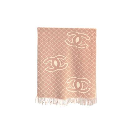 CC CASHMERE SHEARLING SCARF PINK