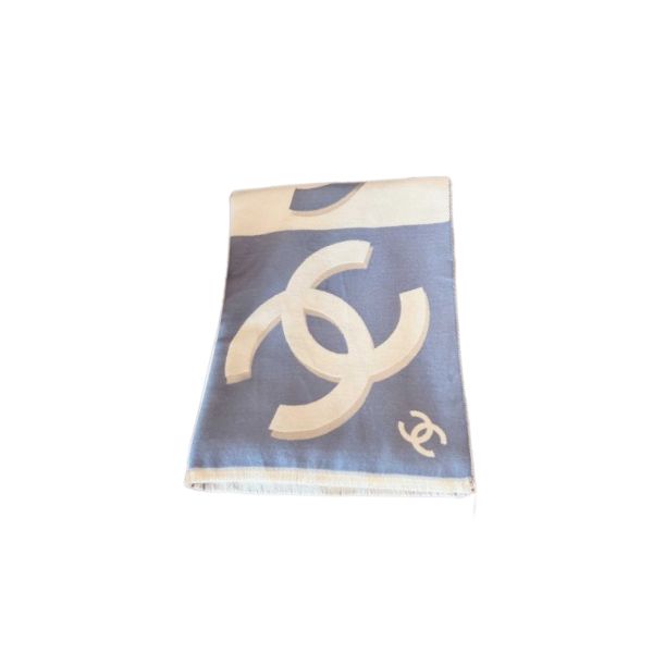CC CC LOGO SCARF BLUE