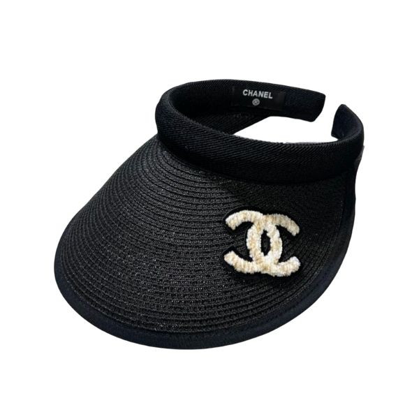CC STRAW CC VISOR HAT BLACK