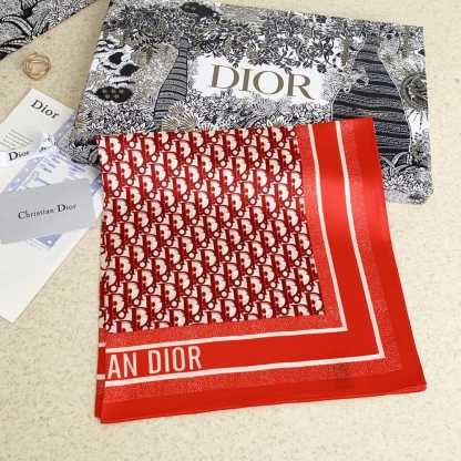 DOR OBLIQUE DORTWIN 70 SQUARE SCARF RED