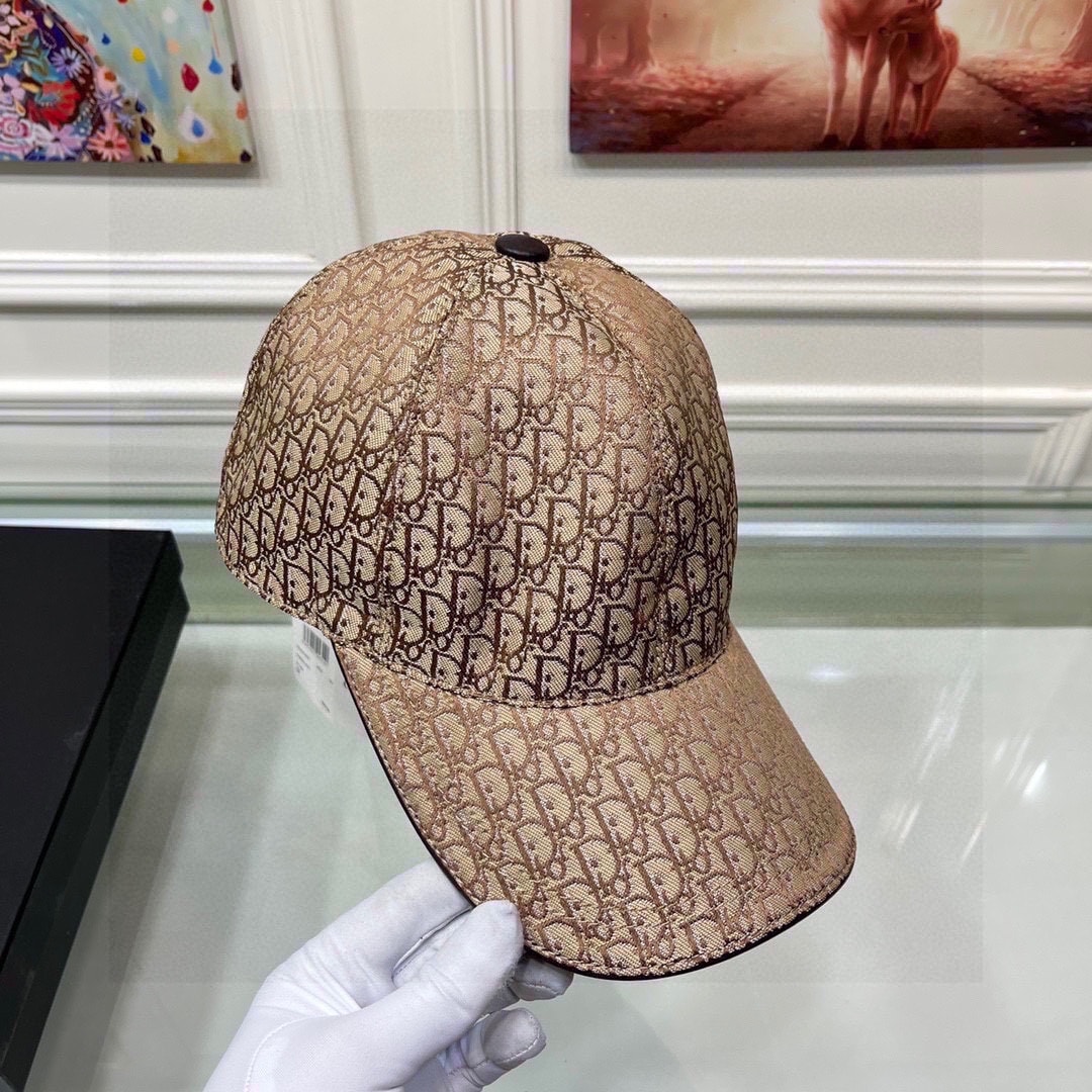 DOR OBLIQUE JACQUARD CAP BROWN