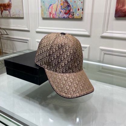 DOR OBLIQUE JACQUARD CAP BROWN