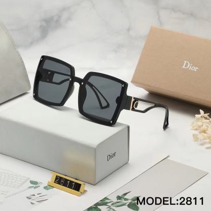  DOR SUNGLASSES RETRO LARGE FRAME BLACK