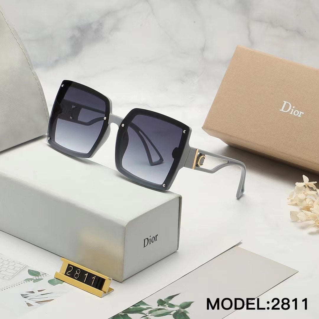  DOR SUNGLASSES RETRO LARGE FRAME GRAY