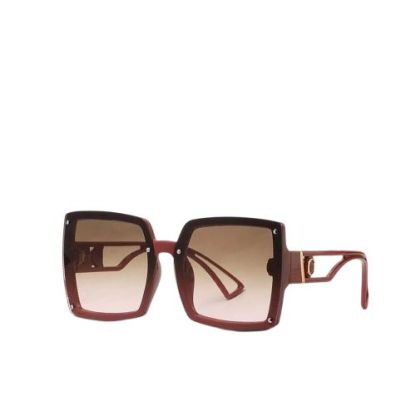  DOR SUNGLASSES RETRO LARGE FRAME BROWN