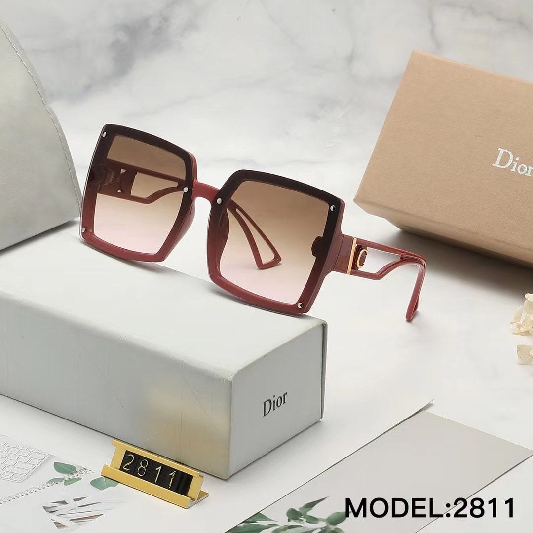  DOR SUNGLASSES RETRO LARGE FRAME BROWN