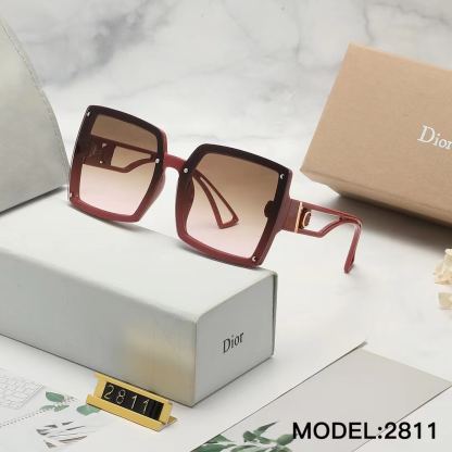  DOR SUNGLASSES RETRO LARGE FRAME BROWN