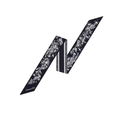 DOR TOILE DE JOUY FLOWERS MITZAH SCARF BLACK