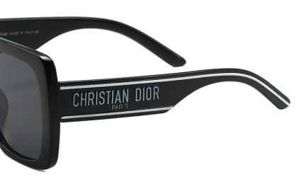 DOR WILDOR S3U GEOMETRIC SUNGLASSES BLACK