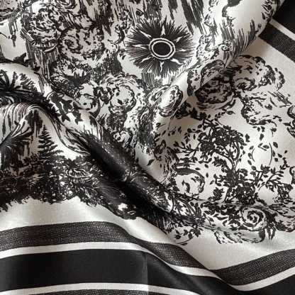 DOR TOILE DE JOUY SAUVAGE SCARF BLACK