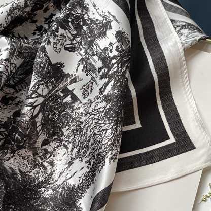 DOR TOILE DE JOUY SAUVAGE SCARF BLACK