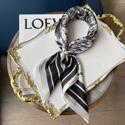 DOR TOILE DE JOUY SAUVAGE SCARF BLACK