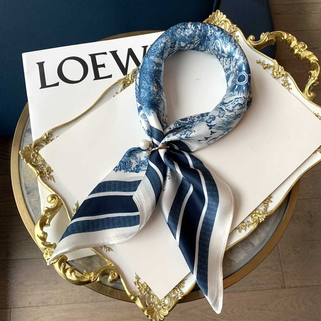 DOR TOILE DE JOUY SAUVAGE SCARF BLUE