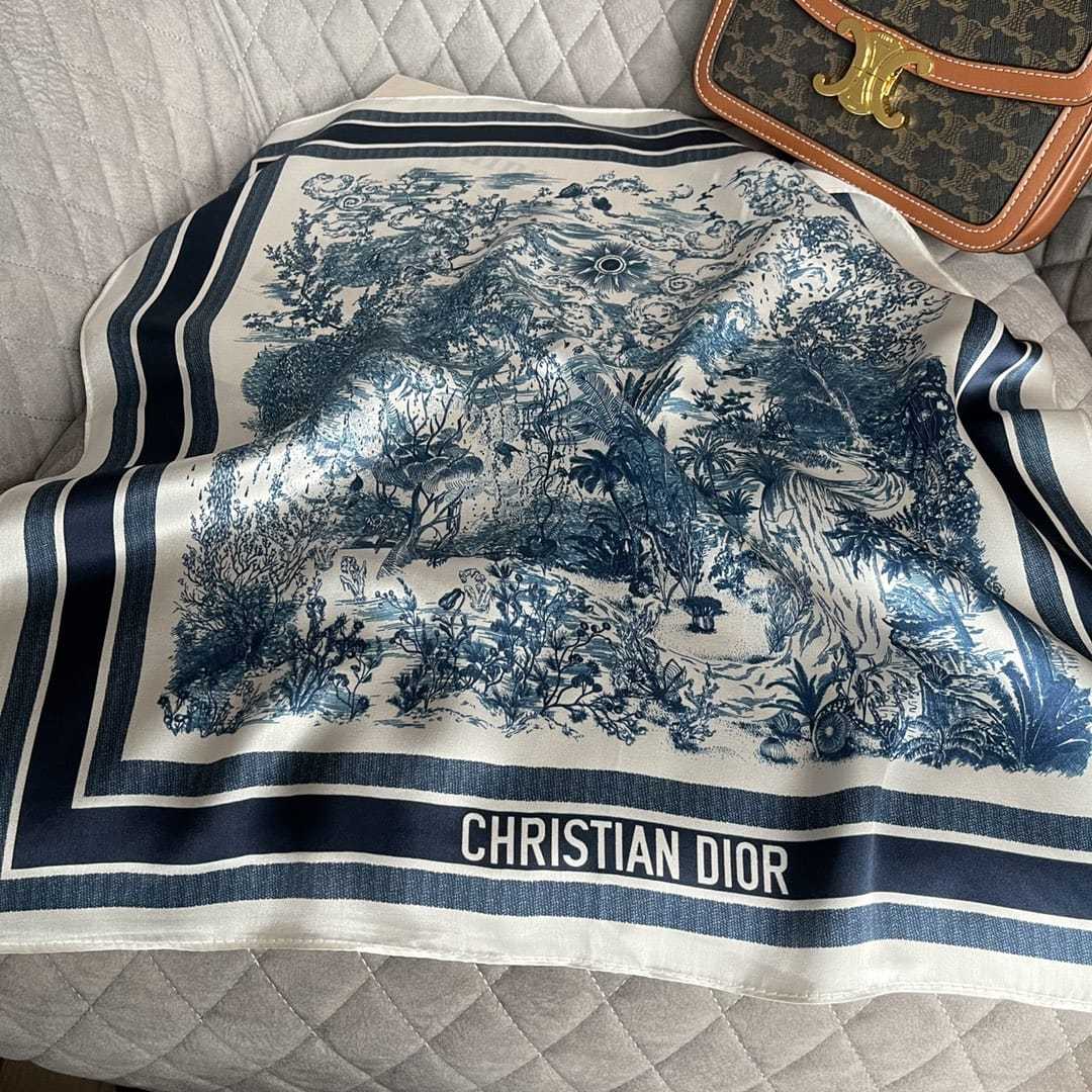 DOR TOILE DE JOUY SAUVAGE SCARF BLUE