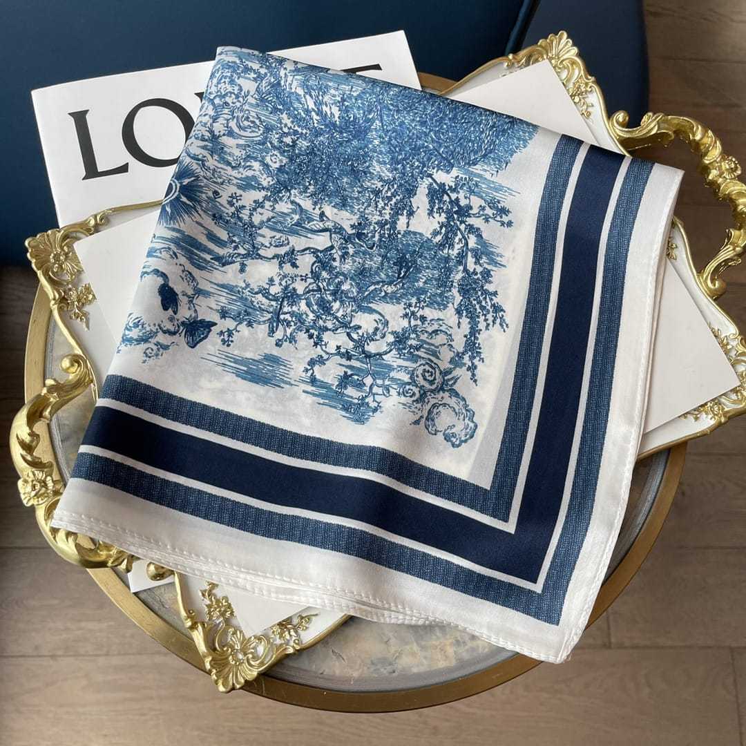 DOR TOILE DE JOUY SAUVAGE SCARF BLUE