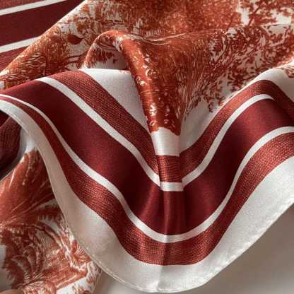 DOR TOILE DE JOUY SAUVAGE SCARF RED