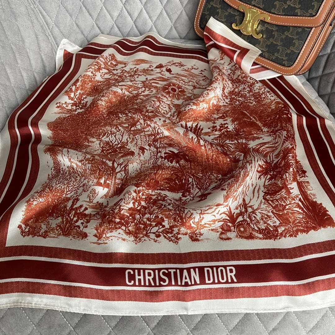 DOR TOILE DE JOUY SAUVAGE SCARF RED
