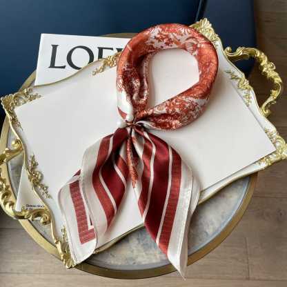 DOR TOILE DE JOUY SAUVAGE SCARF RED