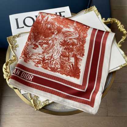 DOR TOILE DE JOUY SAUVAGE SCARF RED