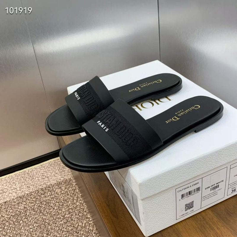 Dior CD Embroidery Sandals SH010142