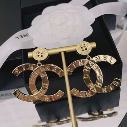 CC PARIS BUTTON EARRINGS
