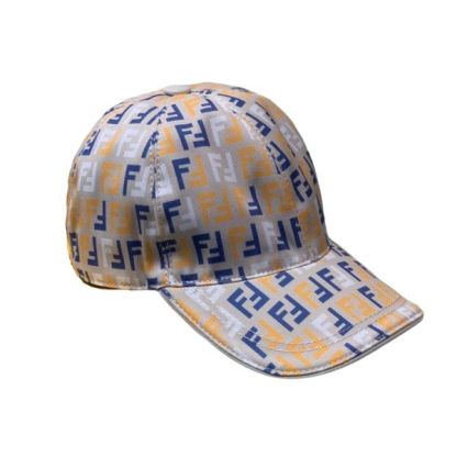 FD FF MOTIF MULTICOLOR CAP BEIGE