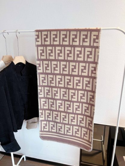 FD FF MONOGRAM SCARF BEIGE
